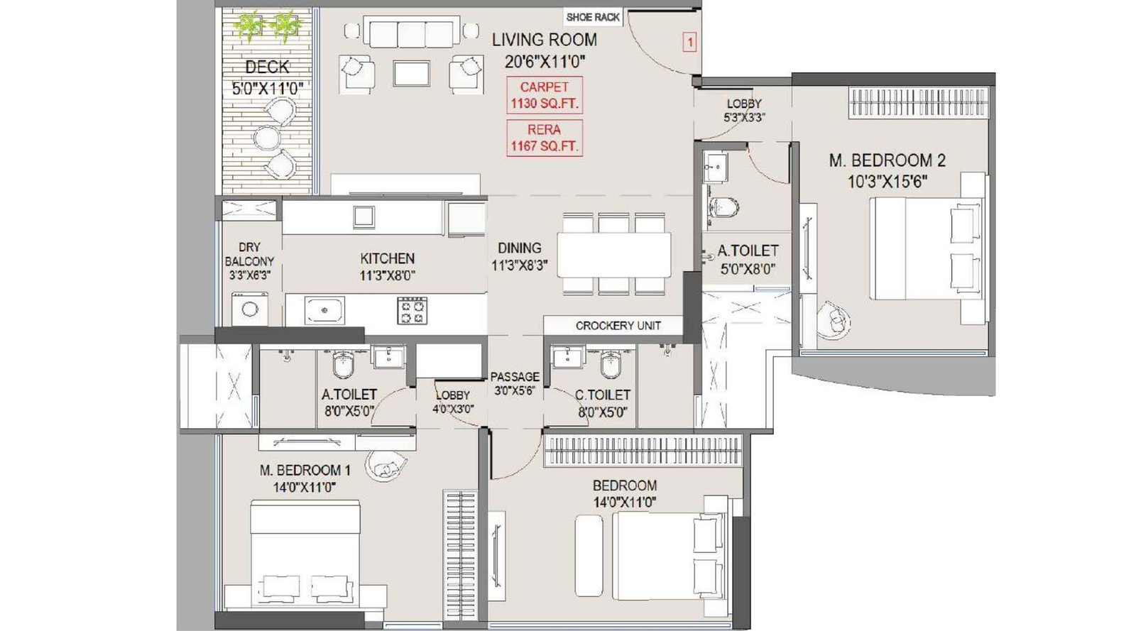 DGS-Vinayak-Floor-plan-1174-sqft-Wing-A